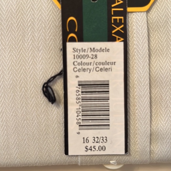 **2 for $30** Alexander Julian wrinkle resistant mini herringbone shirt, size 16 - Picture 4 of 5